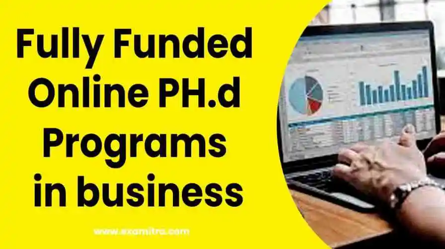 fully funded online phd programs in business